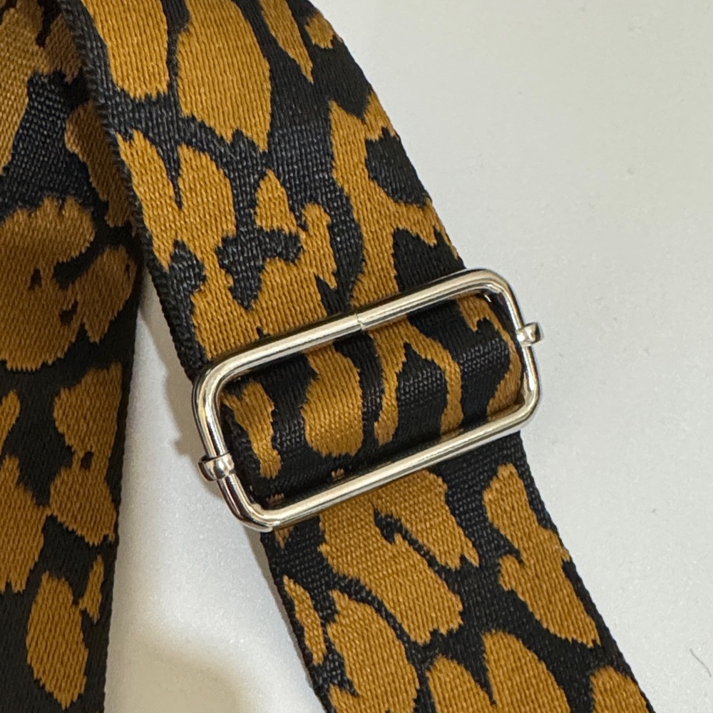 Adjustable Leopard Print Bag Strap - image 3